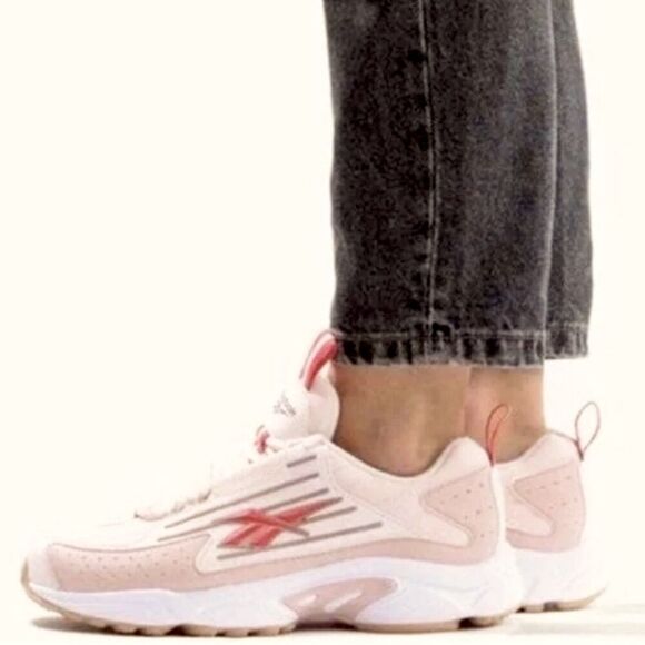Reebok - “Classics Dmx Series 2K” Trainer Sneakers in Pale Pink - Size 7.5, Pink - Picture 1 of 15